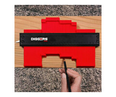 Diggers Diggers Aftekenhulp 12 cm - contourmal - Laminaathulp