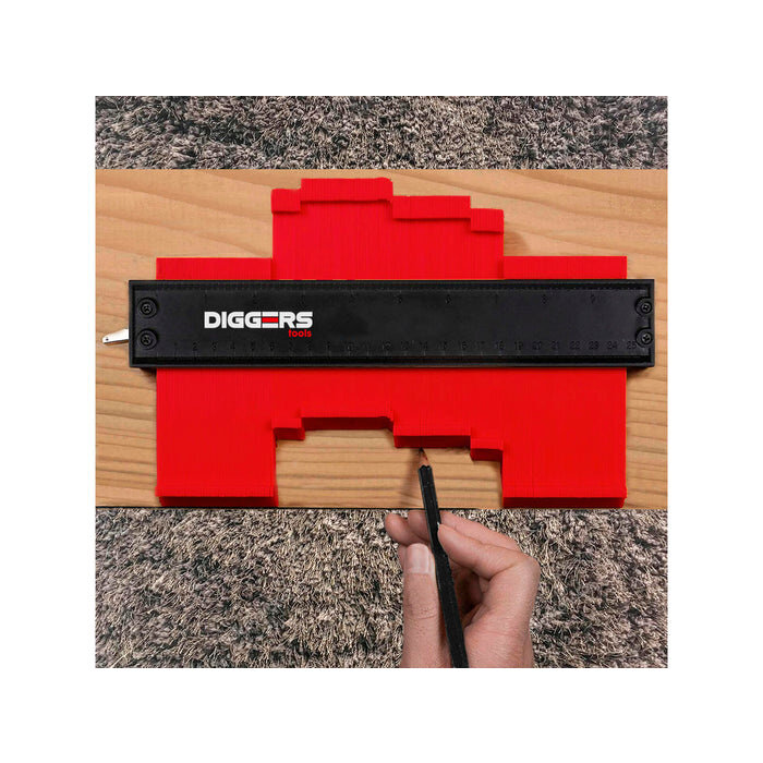 Diggers Diggers Anreißer 12 cm - Konturenschablone - Laminierwerkzeug
