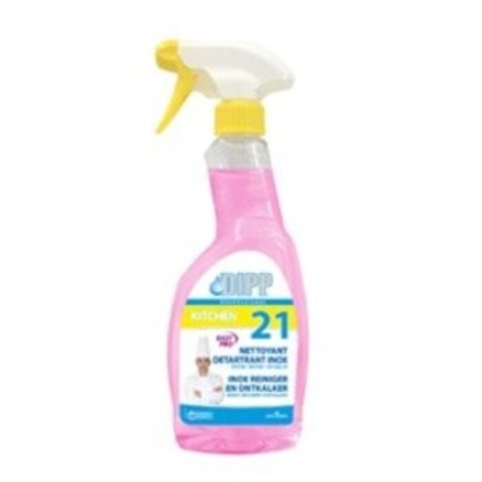 DIPP DIPP N°21 - INOX REINIGER EN ONTKALKER EASY PRO 500ml SPRAY