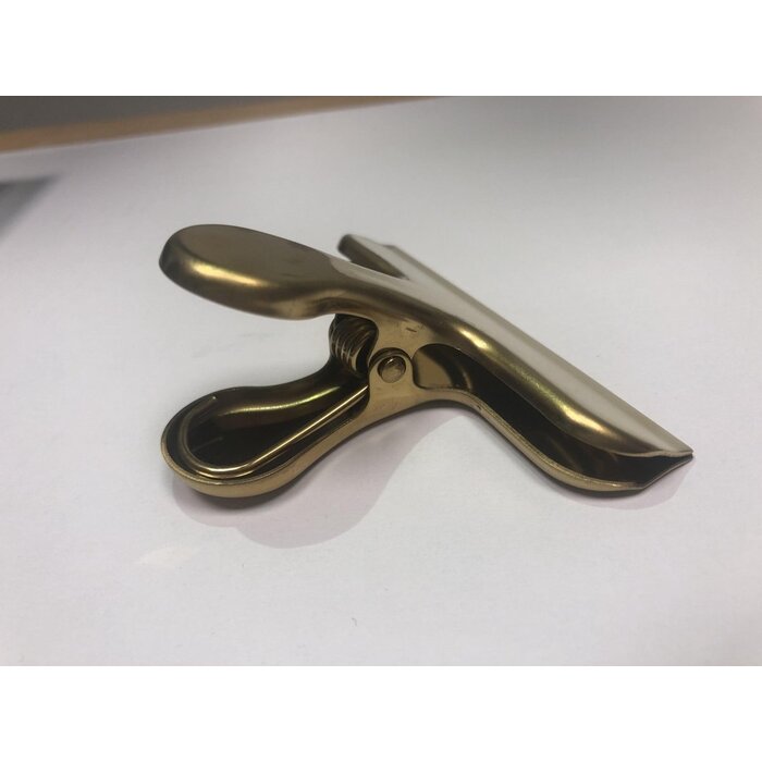 The Otter Bottle Goudkleurige papierklem van messing set van 2 stuks