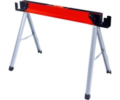 magnahold Magnacart Foldable Trestle - Trestle pliable Max.500KG - Surface de travail antidérapante - 110.8 x 59 x 76 CM - Rouge