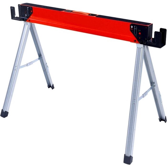 magnahold Magnacart Opvouwbare Schraag - Klapschraag Max.500KG - Anti-Slip Werkoppervlak - 110,8 x 59 x 76 CM - Rood