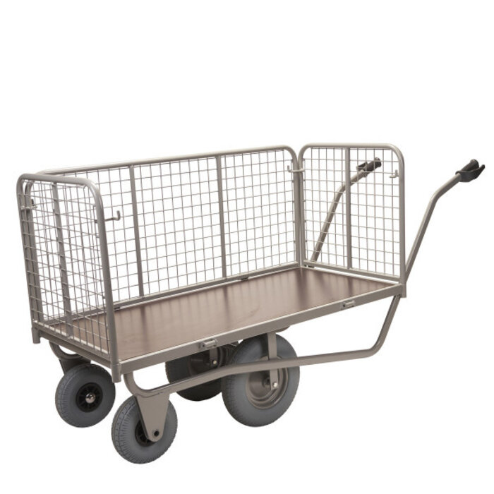 Matador Matador planten plateauwagen 1400x600 mm, 100 kg draagvermogen, 4 uitneembare roosters, lekvrije wielen