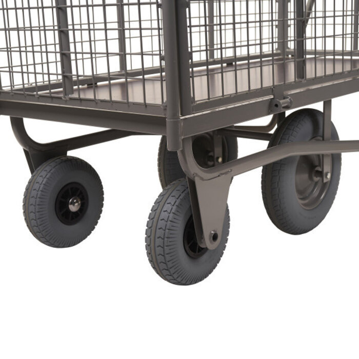 Matador Matador planten plateauwagen 1400x600 mm, 100 kg draagvermogen, 4 uitneembare roosters, lekvrije wielen