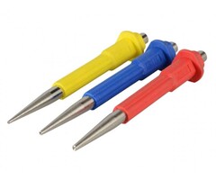 Roughneck Roughneck Nagel Pons Set 3 Stuks kleurgecodeerd.