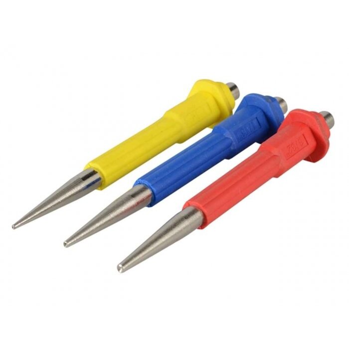 Roughneck Roughneck Nail Punch Set 3 Stück farbcodiert.