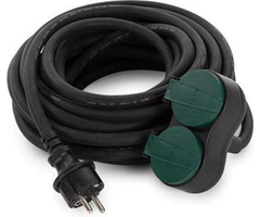 Power Tower Power Tower verlengkabel 10 meter IP44 met 2 stopcontacten. -PENaarde BE-FR