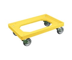 Power Tower Transportgestell / Rollwagen für Kunststoffkisten 600 x 400 mm bis zu 240 kg Gelb