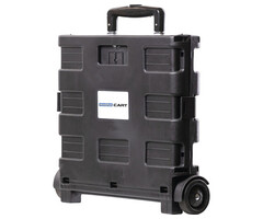 Magna Cart Magnacart Chariot de courses pliable - Capacité de charge jusqu'à 35KG - Caisse pliante sur roulettes - 38 x 36 x 33 - Poignée jusqu'à 98CM - Noir