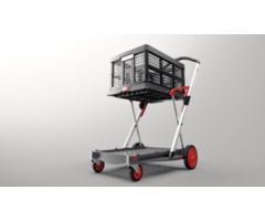 Clax Clax trolley inclusief vouwkrat - Rood