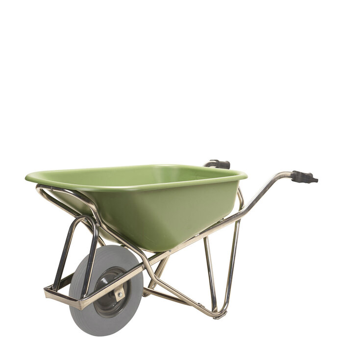 Matador Matador Schubkarre Aluminium 90L Profi-Max Plus HDPE Behälter grün auslaufsicheres Rad