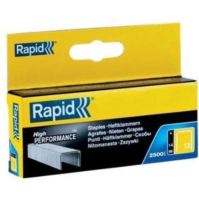 Rapid Agrafes RAPID 13/14 mm galvanisées 2.500 pcs. Boîte