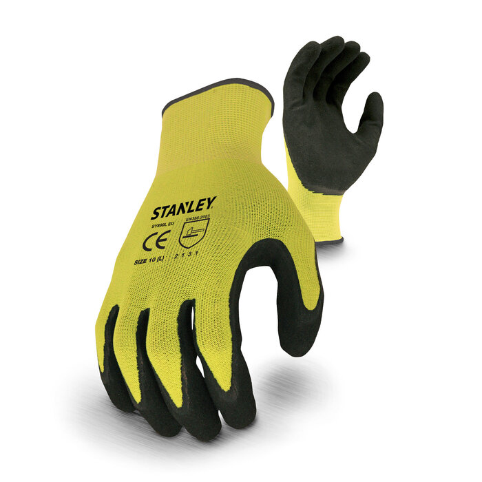 STANLEY Stanley Sandy HiViz Foam Gripper werkhandschoen maat 10