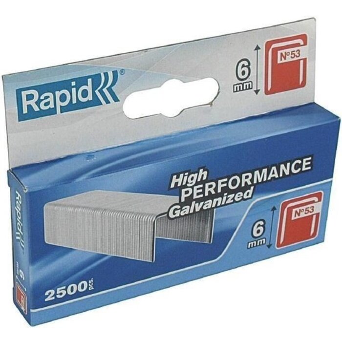 Rapid Rapid Nieten 53-6 mm Gegalvaniseerd 2.500 st.. Box