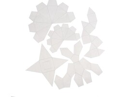 Gietvormen, h: 6+13 cm, dikte 0,5 mm, 5 stuks, transparant