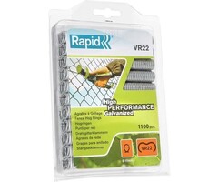 Rapid Rapid VR22  gaasklem  of hekwerk nieten - verzinkt - 1100 nietjes