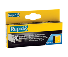 Rapid Rapid Nr. 13 Feindrahtklammern Edelstahl 6 mm 2500 Stück