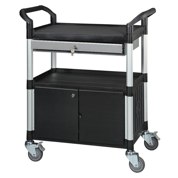 Matador Regalwagen Typ 818D-1 m 3 Ebenen 1 Schublade und 1 Fach