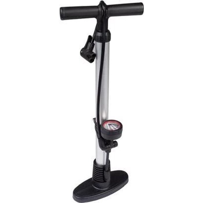 Perel Perel stehende Fahrradpumpe mit Manometer