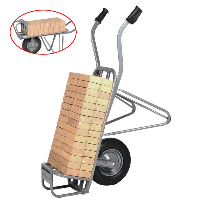 Matador Brouette en pierre Matador  pneu pneumatique Unipro santé et sécurité 60 pierres