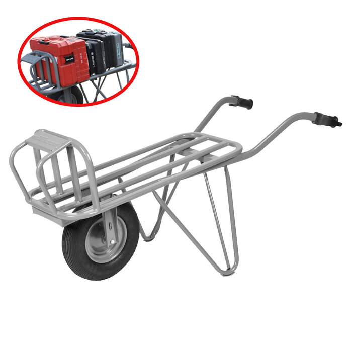 Matador Brouette en pierre Matador  pneu pneumatique Unipro santé et sécurité 60 pierres