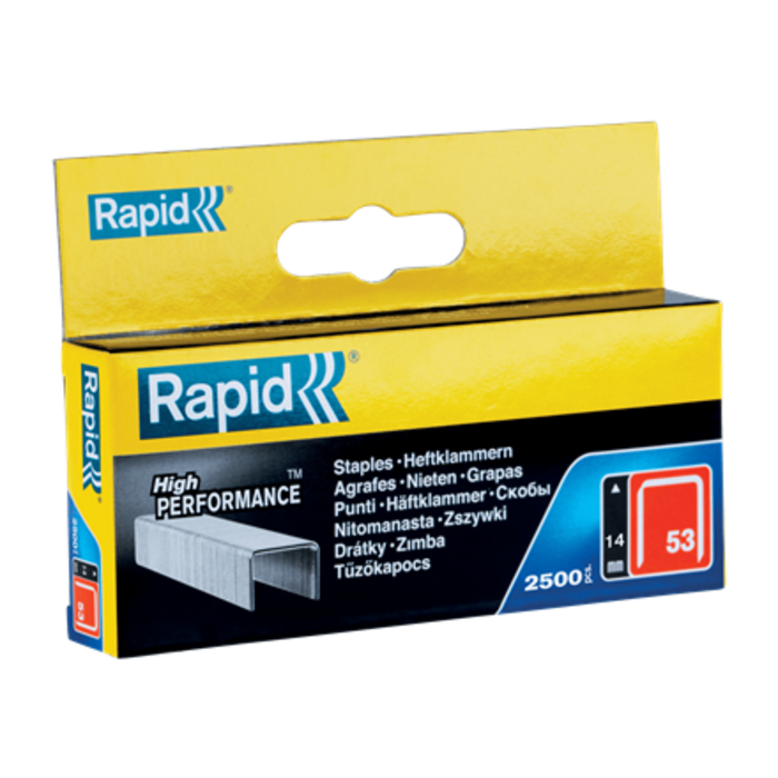 Rapid Rapid Nr. 53 dünne Drahtklammern 14 mm 2500 Stück