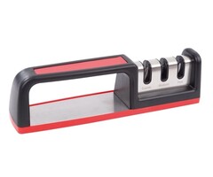 Toolland Toolland Aiguiseur de couteaux Abs/céramique Noir/rouge