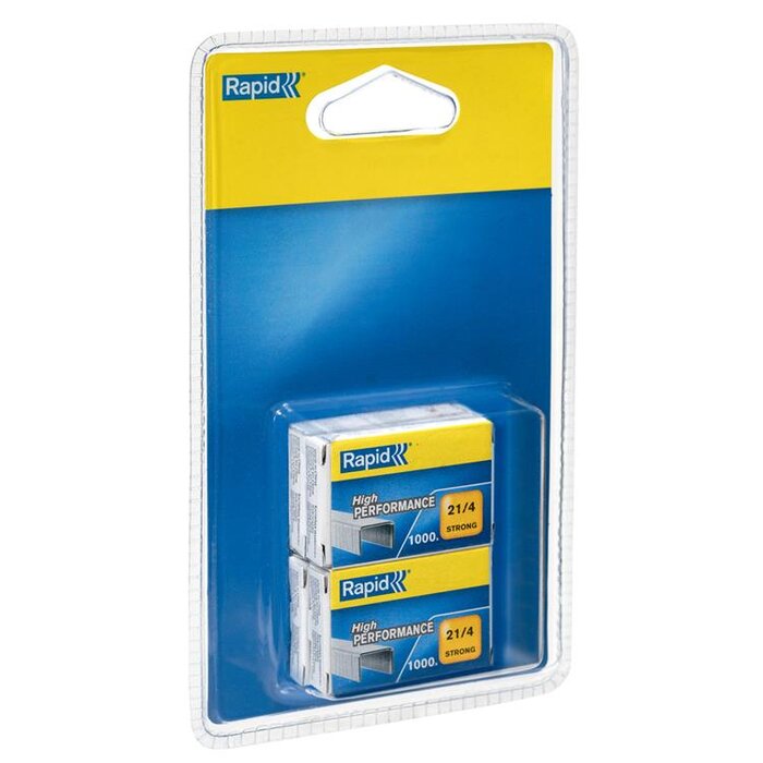 Rapid SCHNELLHEFTKLAMMERN 21/4MM 4X1000 STÜCK