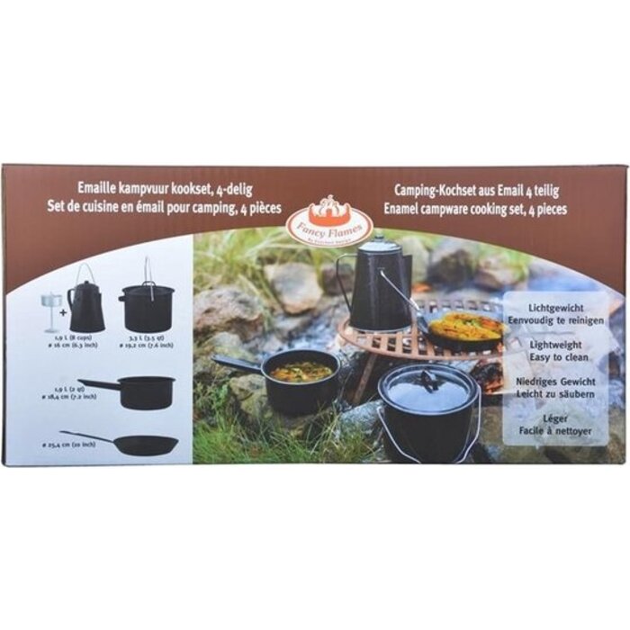 Esschert Design Set de cuisson pour feu de camp Dutchlander