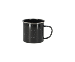 Dutchlander Mug en émail Dutchlander 490ml noir moucheté