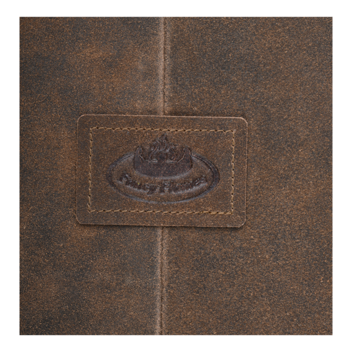 Esschert Design Dutchlander Tablier de barbecue en cuir de buffle marron