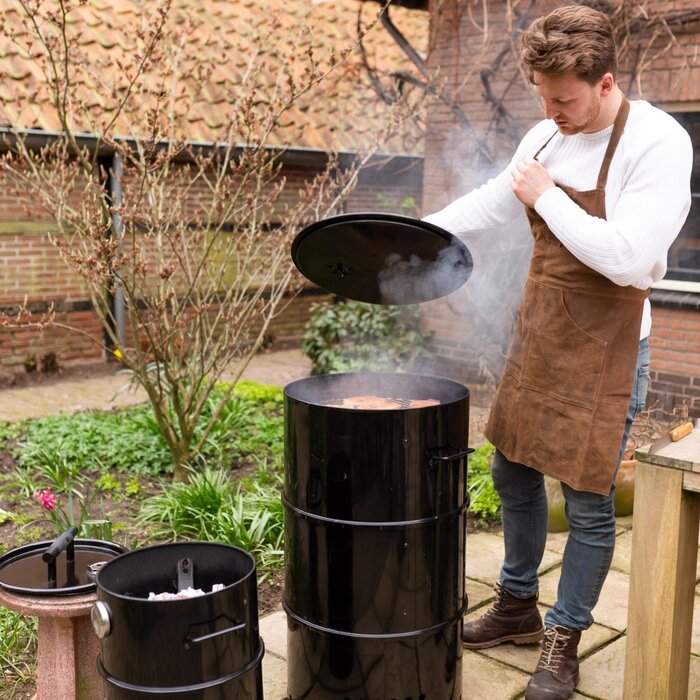 Esschert Design Dutchlander Barbecue Schürze Büffelleder braun