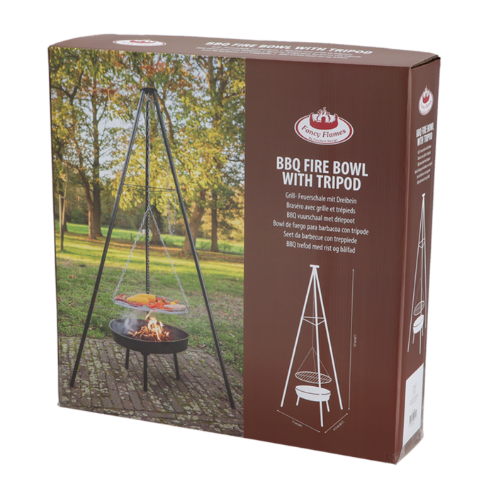 Esschert Design Dutchlander BBQ-Feuerschale mit Stativ