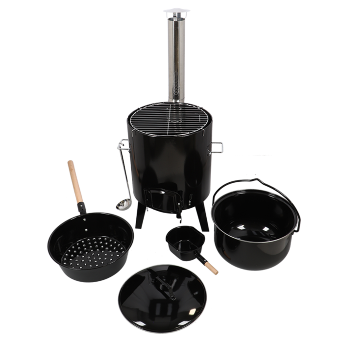Esschert Design Fancy Flames Stoofkachel Set - BBQ Gereedschap - Barbecue accessoires