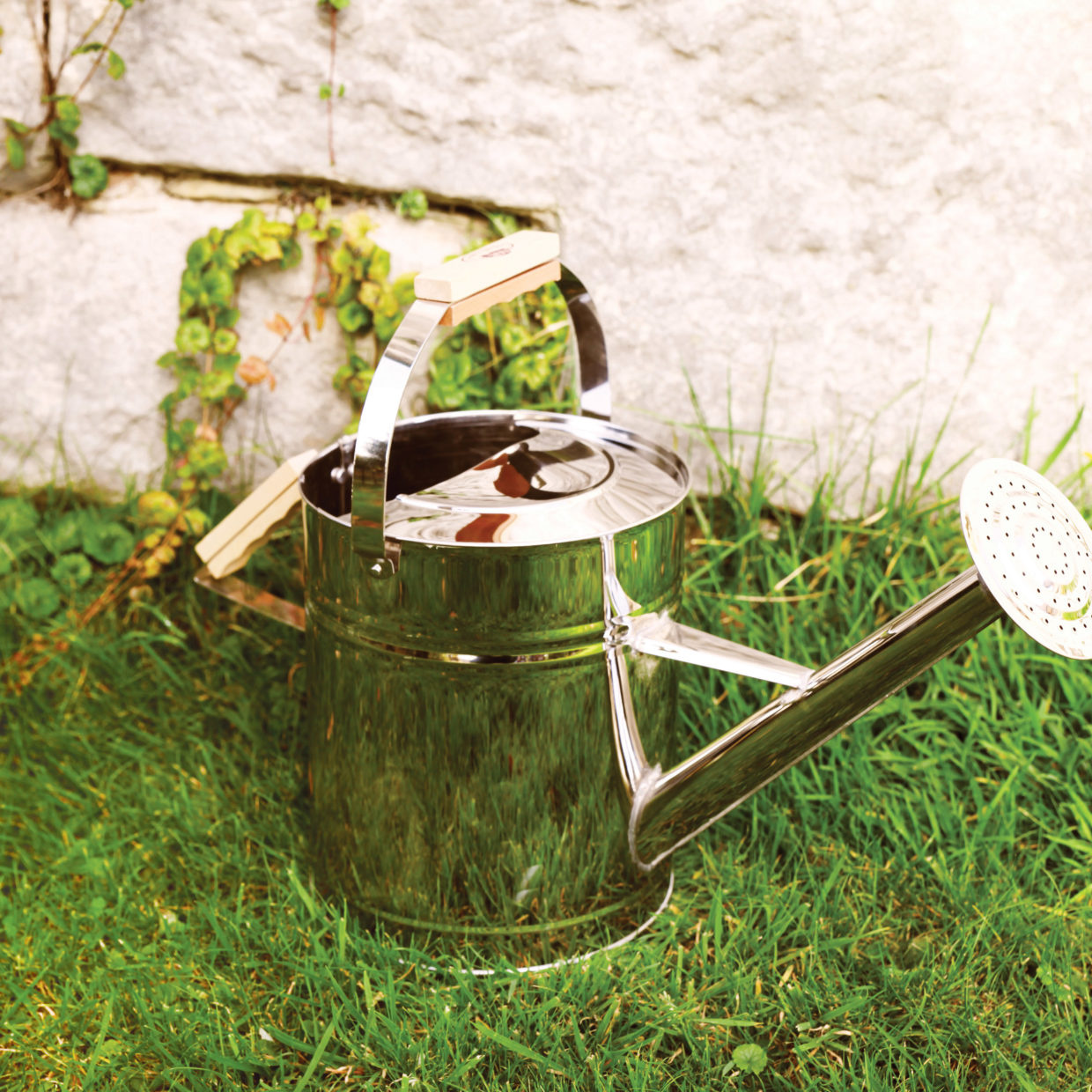 Esschert Design Dutchlander Luxus-Edelstahl-Gartengießkanne 7 Liter