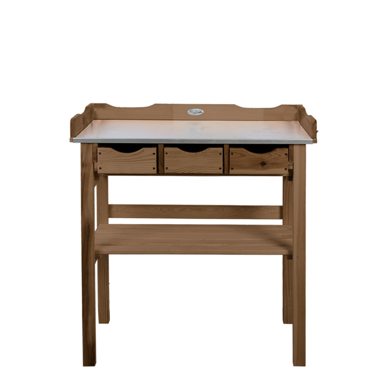 Esschert Design Esschert - Design - Oppottafel - met - lades - bruin