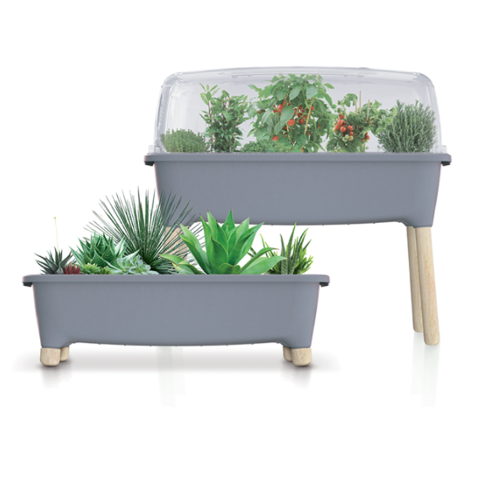 Power Tower Boîte de culture Dutchlander Respana avec pieds en bois