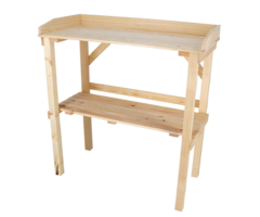 Esschert Design Table de rempotage Dutchlander avec 3 tiroirs marron