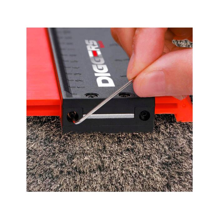 Diggers Diggers Anreißer 12 cm - Konturenschablone - Laminierwerkzeug