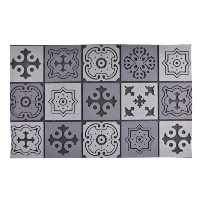 Dutchlander Esschert Design Fußmatte 45,5 X 76 cm Gummi/Polyester Grau