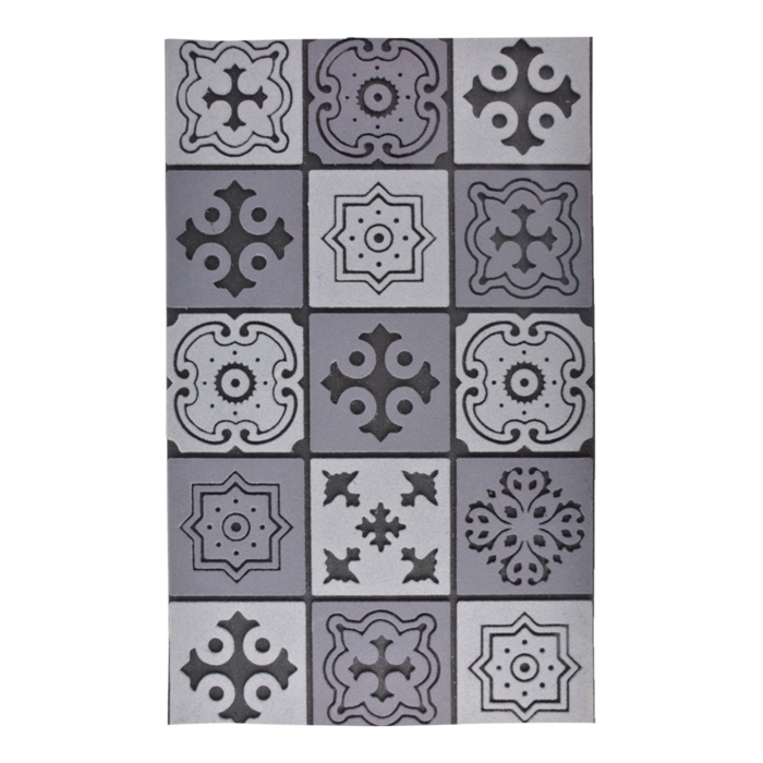 Dutchlander Esschert Design Paillasson 45.5 X 76 cm Caoutchouc/Polyester Gris