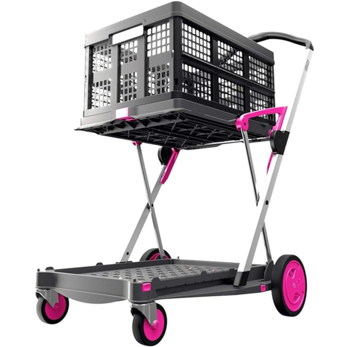 Clax Clax Trolley inklusive Klappkiste - Pink