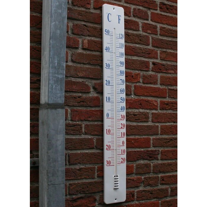 Thermomètre Esschert Design sur plaque murale 90 cm