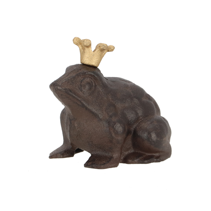 Dutchlander Tuinbeeld Kikkerkoning klein gietijzer