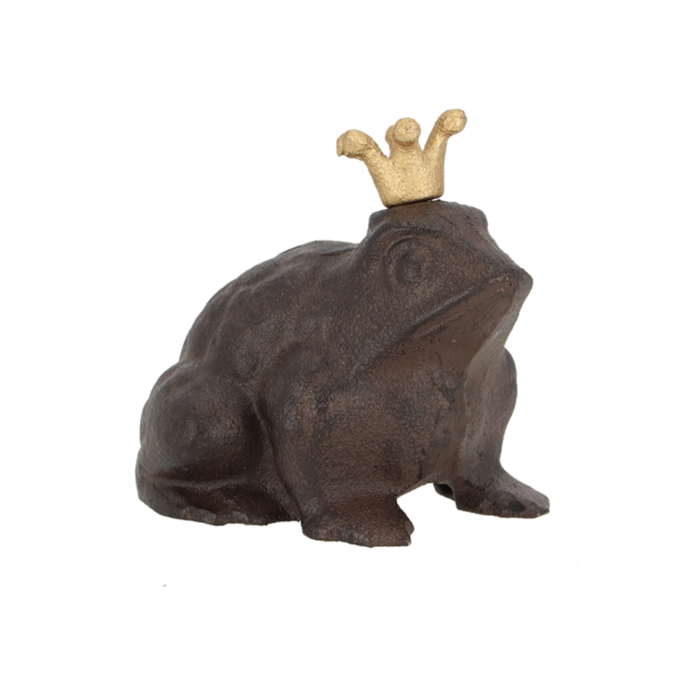 Dutchlander Tuinbeeld Kikkerkoning klein gietijzer