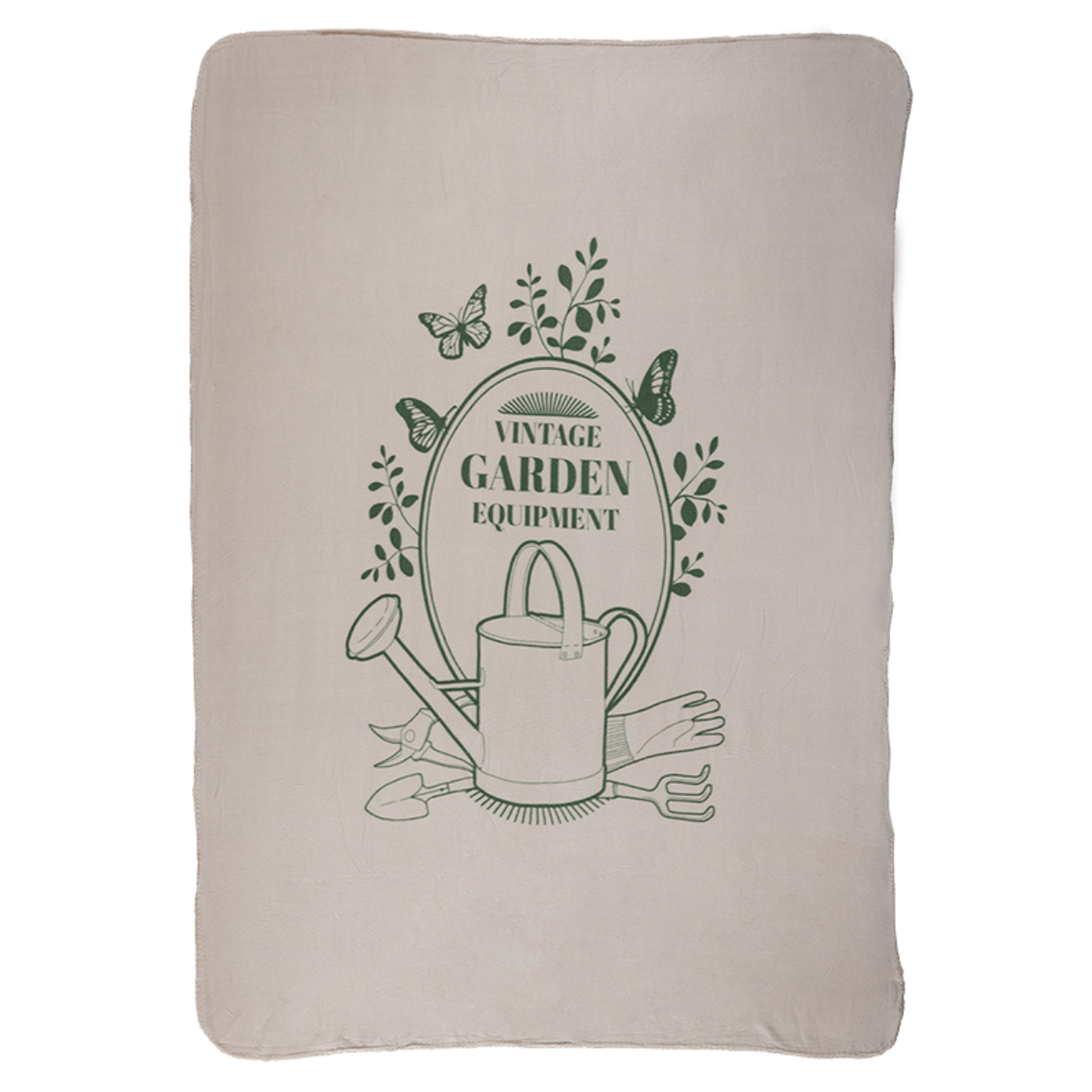 Dutchlander Fleece kariert Vintage Garten 130x180cm