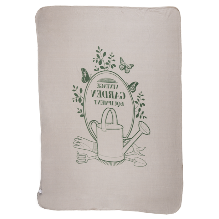 Dutchlander Fleeceplaid Vintage garden 130x180cm
