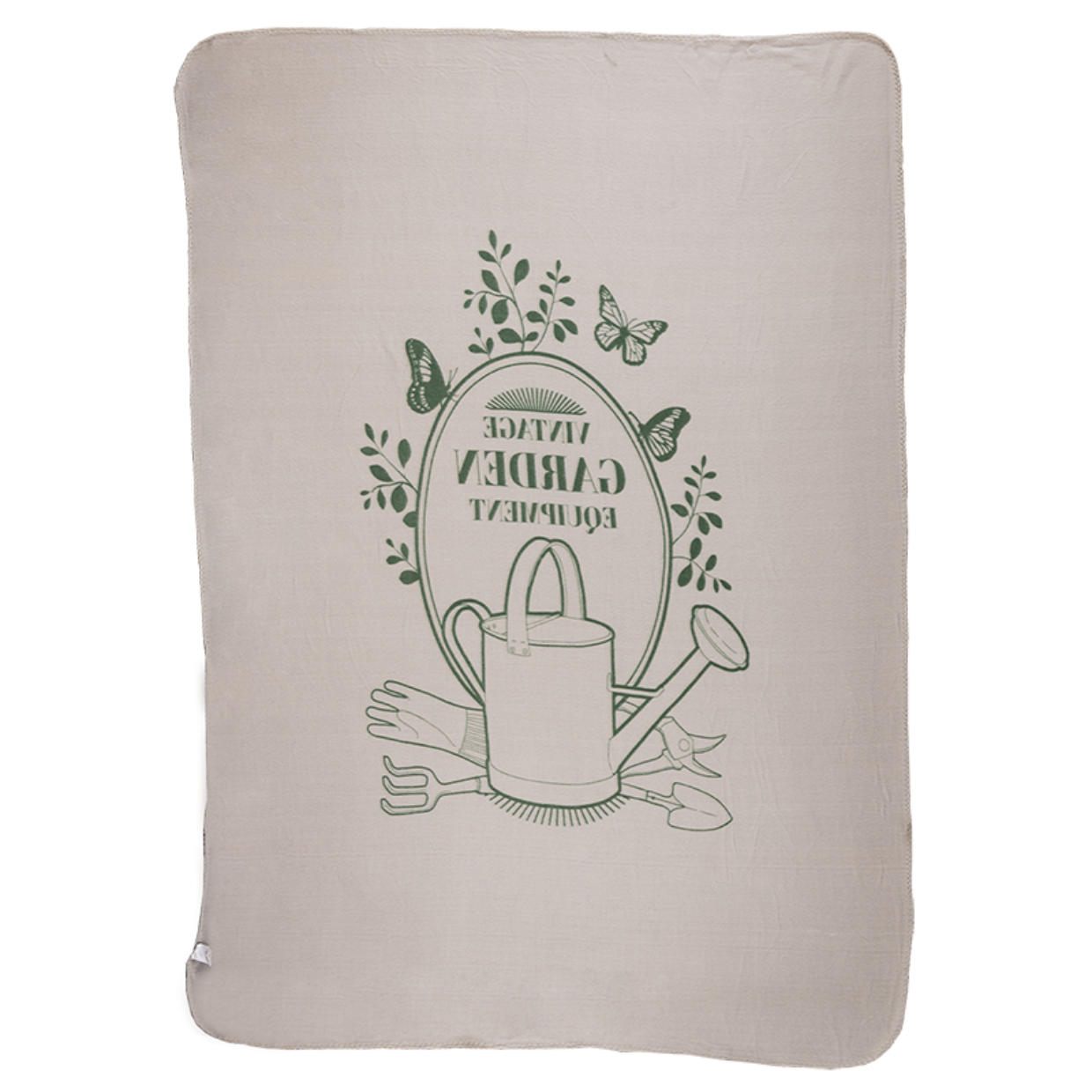 Dutchlander Fleece kariert Vintage Garten 130x180cm