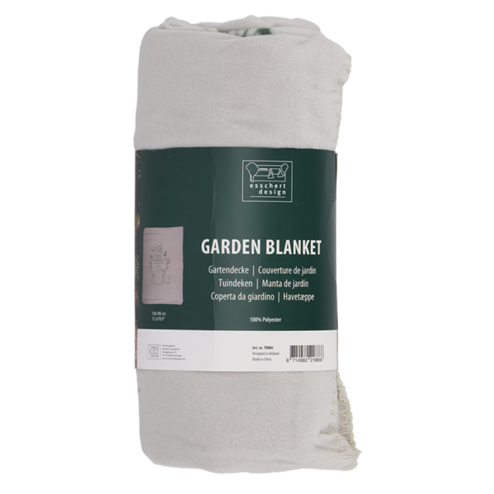 Dutchlander Fleece kariert Vintage Garten 130x180cm