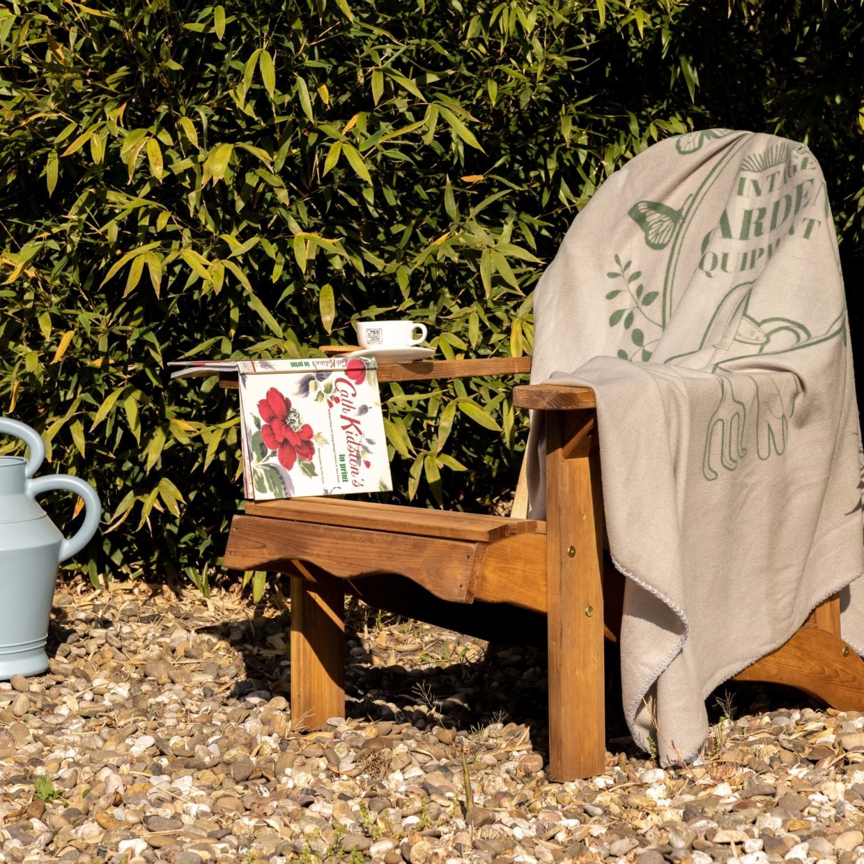 Dutchlander Fleece kariert Vintage Garten 130x180cm